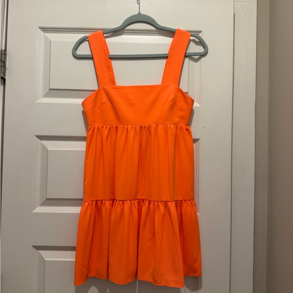 Amanda Uprichard Bright Orange Kids Dress
